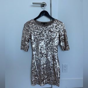 BCBG MaxAzria sequin party mini dress